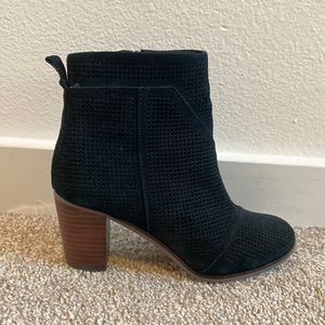 TOMS Black Suede Booties